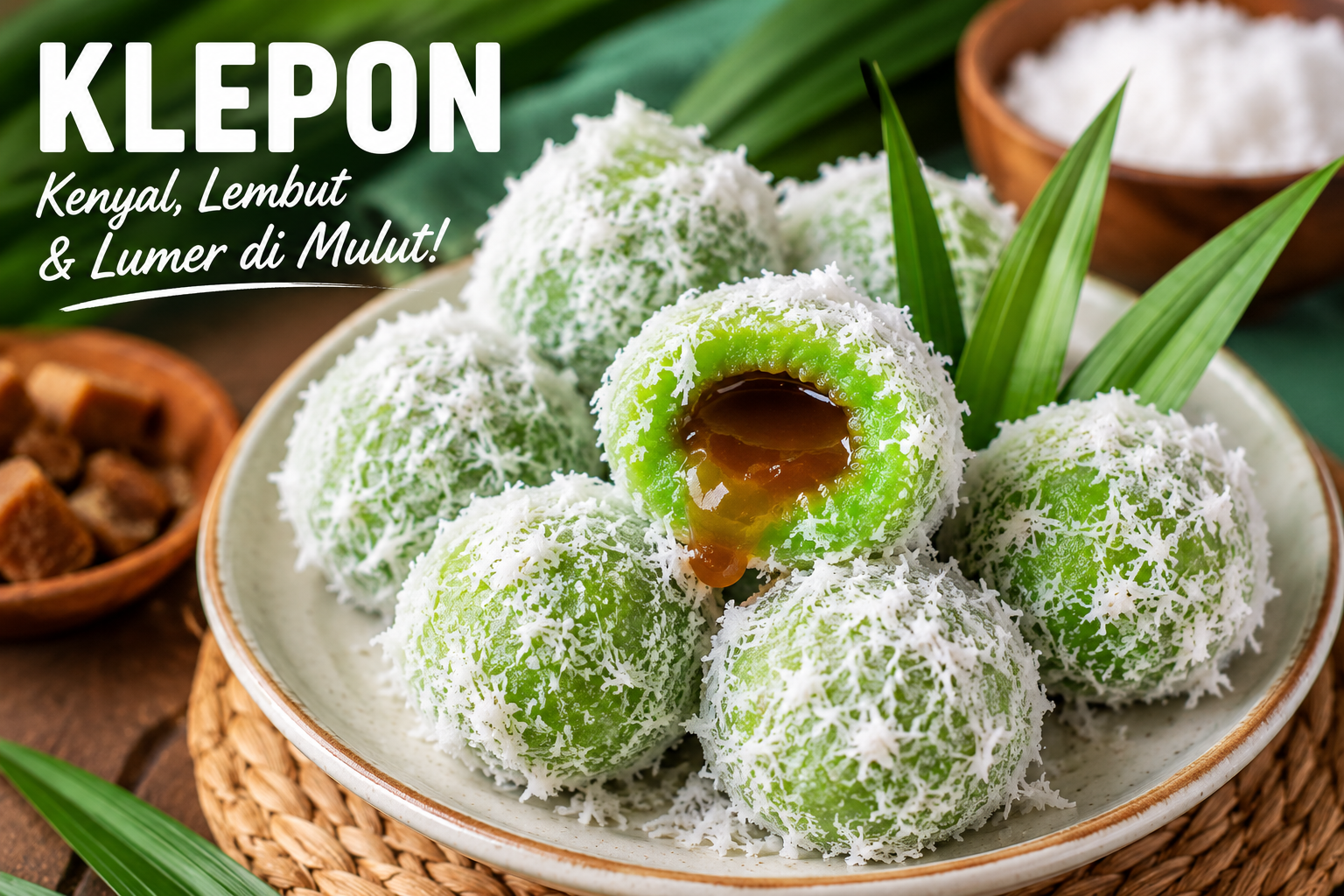 Resep Klepon Tepung Ketan Putih Anti Gagal, Kenyal Lembut dan Lumer di Mulut
